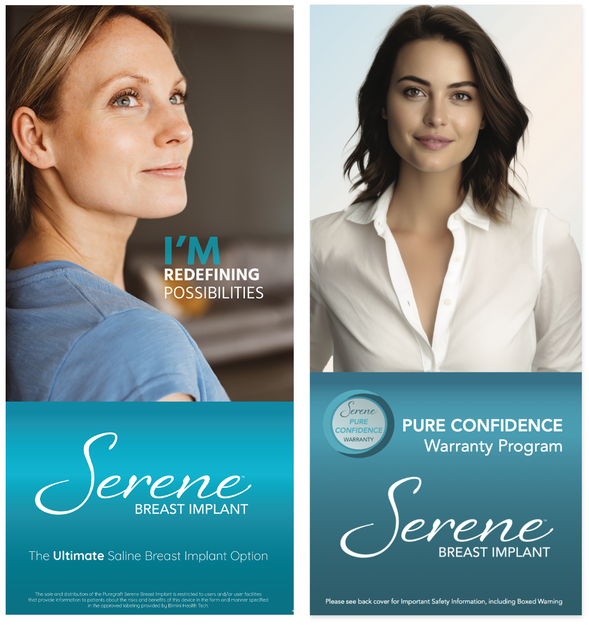 Serene breast implant marketing